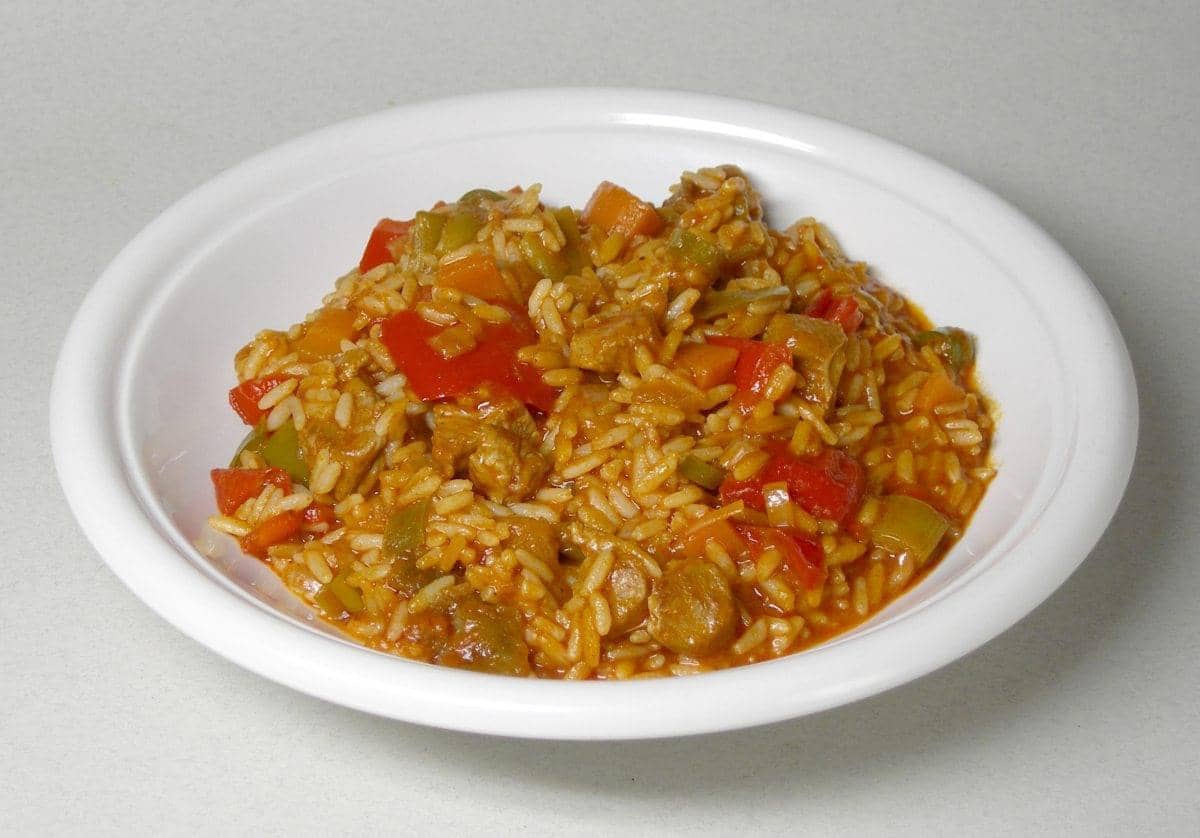 Receta de arroz viudo con verduras