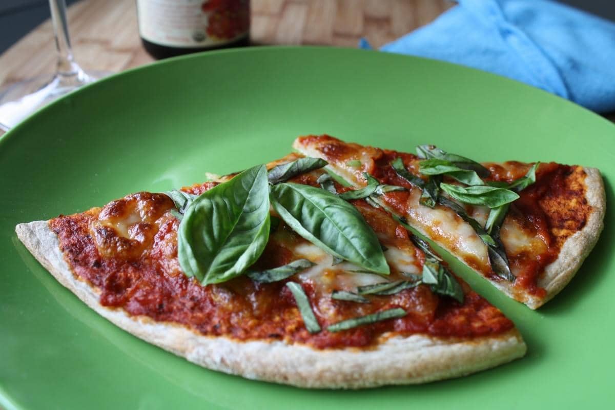 Receta de pizza de quinoa