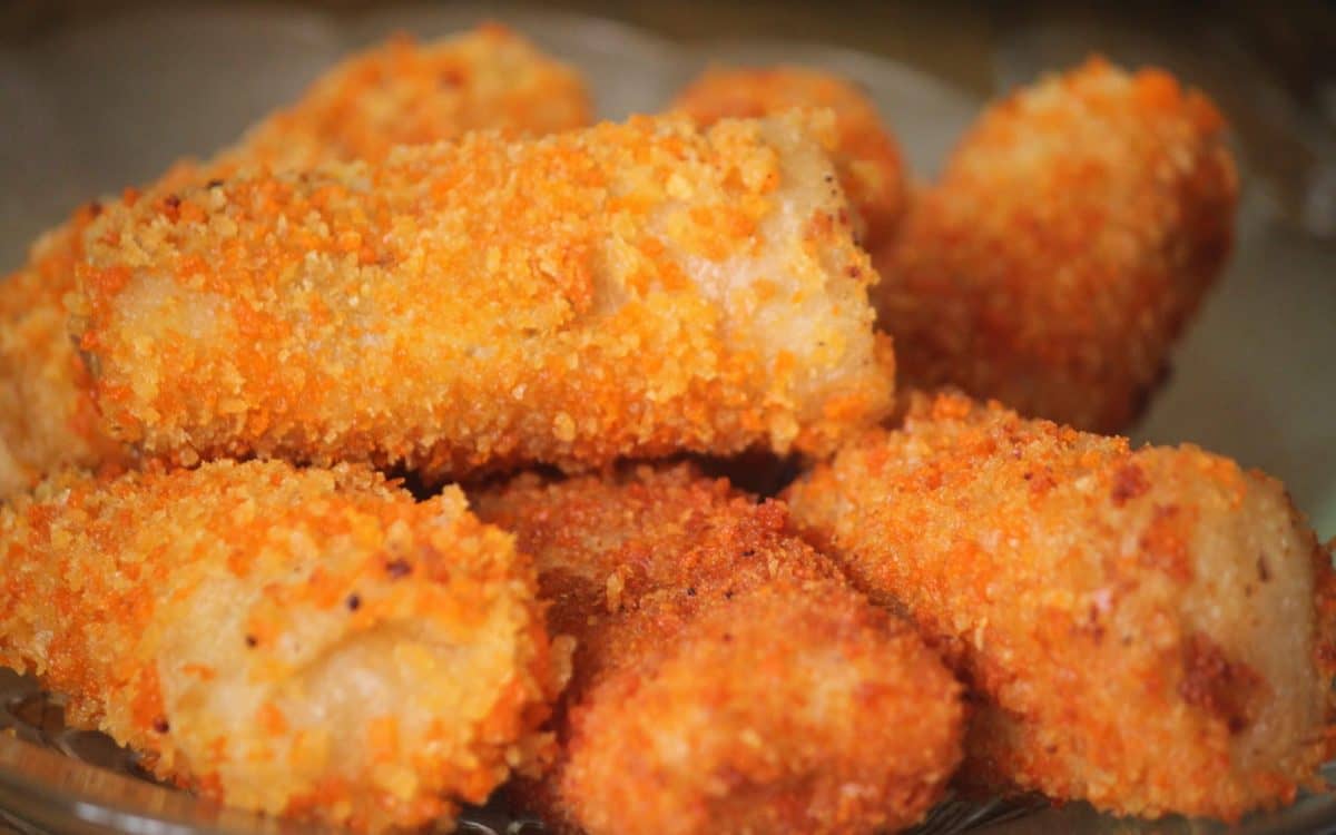 Nuggets de tofu vegetarianos rebozados